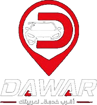 Dawar logo — a red map-pin holding a car, above the Dawar wordmark